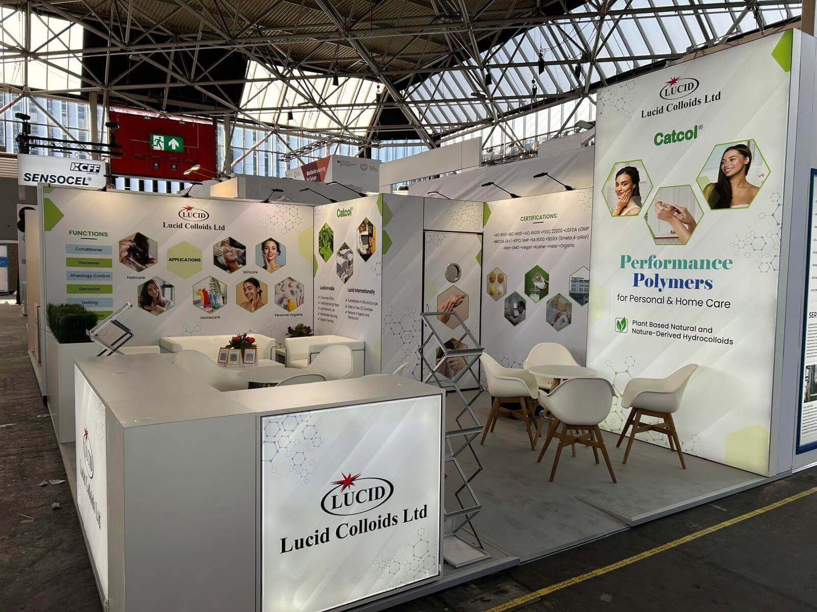 trade show booth for Cosmetics Global 2025, Amsterdam