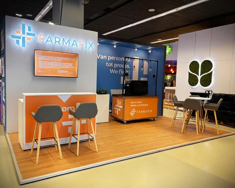 Trade Show Booth for Farmafix, Finland for KNMP Autumn Congress 2025, Utrecht
