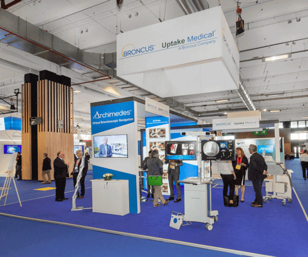 Trade Show Booth for Broncus Medical at ERS Show, Paris