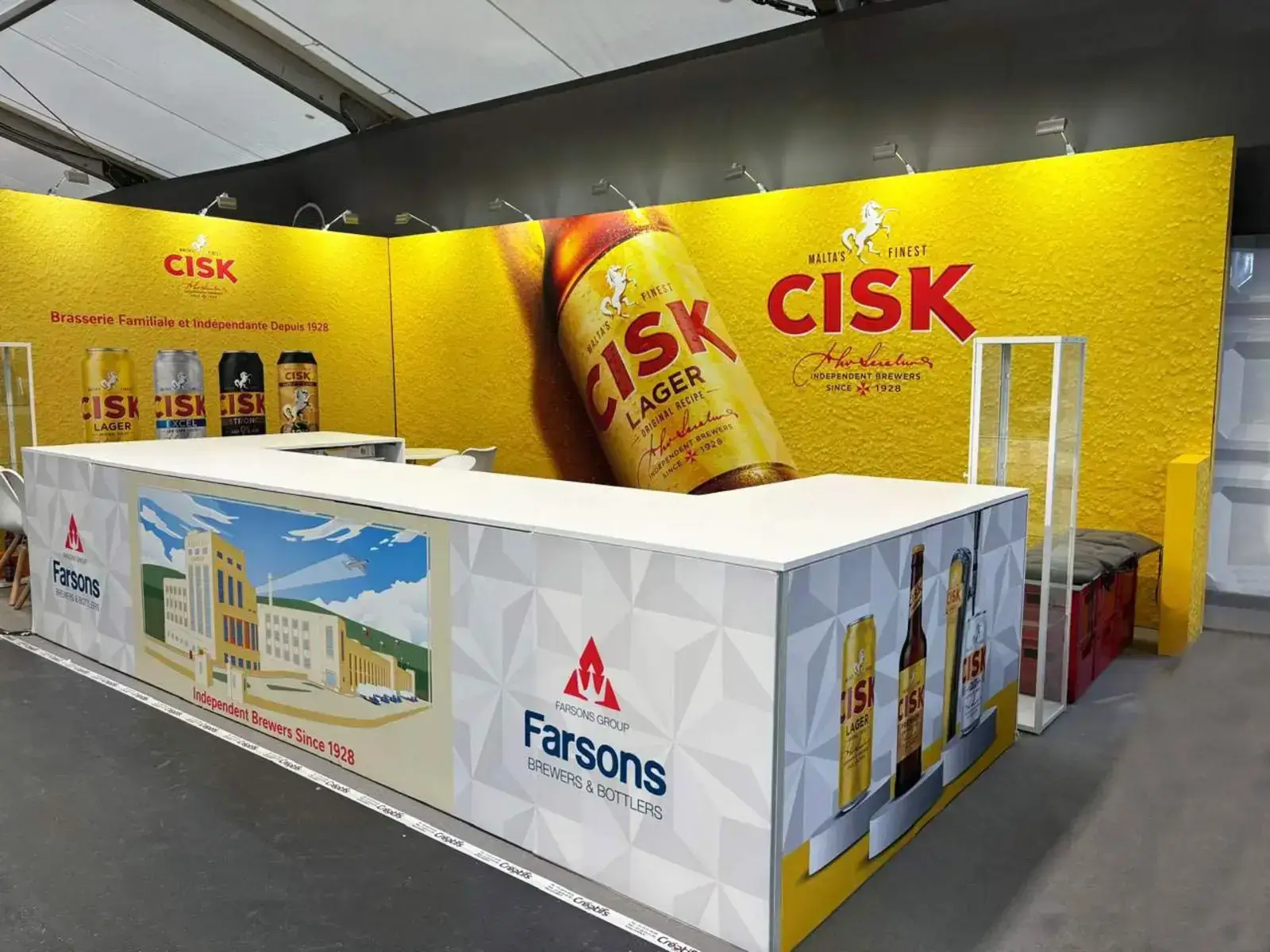 Trade Show Booth for Simonds Farsons Cisk plc, Malta at SIAL, Paris