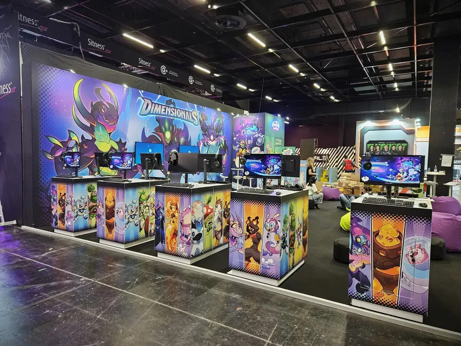 Trade Show Booth for Minogames at Gamescom, Cologne