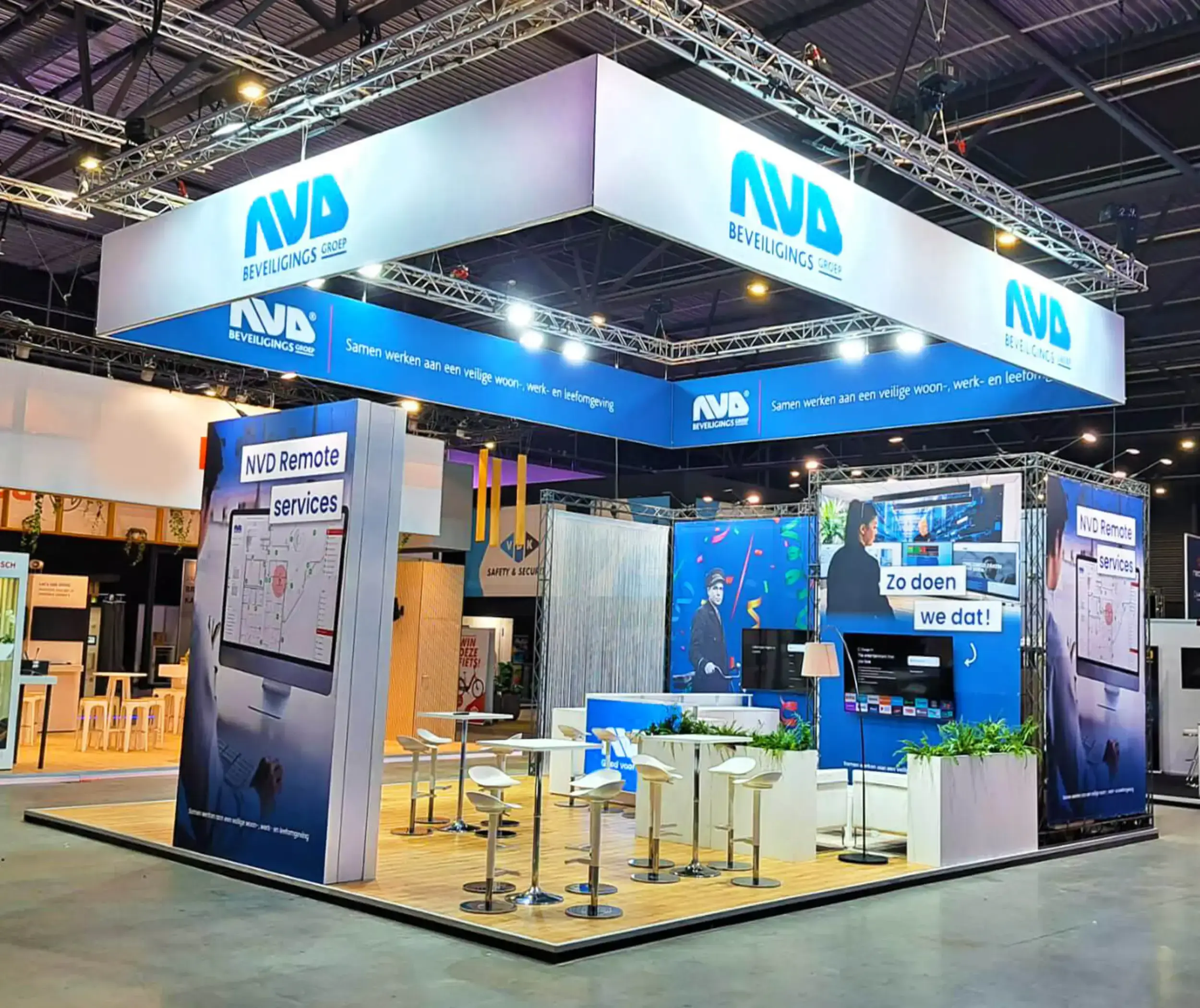 Trade Show Booth for NVD, The Netherlands at FireSafety & Security Event, s-Hertogenbosch