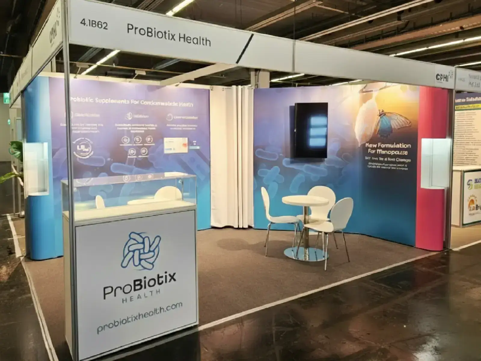 Trade Show Booth for Probiotix, UK at CPHI 2025, Frankfurt